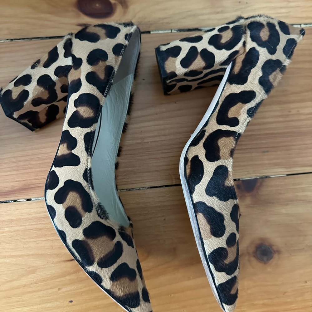 Butter made in Italy Leopard Print Women's Heels- worn once